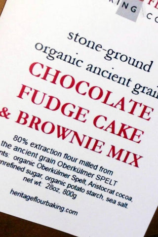 Organic Spelt Chocolate Cake/Brownie Mix (limit 2)